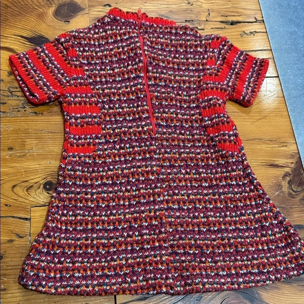 Vintage Girltown Knit Kids Sweater with Button Accents Dress Size 4T